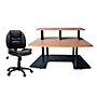 Studio RTA Studio RTA Creation Station Maple and Task Chair DuraPlush Bundle