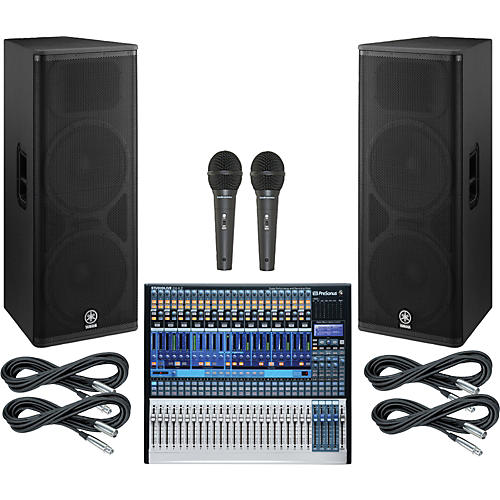 StudioLive 24.4.2 PA Package with Yamaha DSR215 Speakers