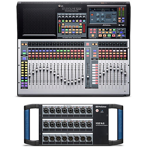 PreSonus StudioLive 32SX 32-Channel Mixer Package With NSB 16.8 Network Stage Box