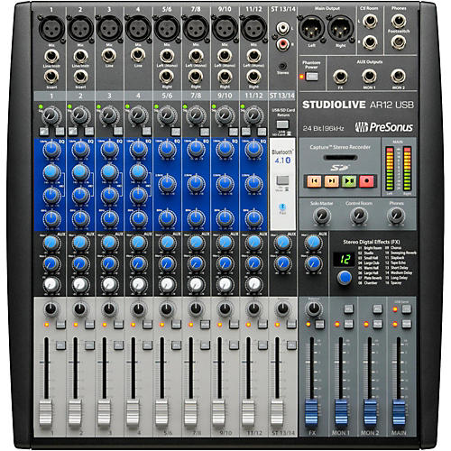 StudioLive AR12 14-Channel Hybrid Digital/Analog Performance Mixer