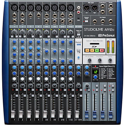PreSonus StudioLive AR12c 12-Channel Hybrid Digital/Analog Performance Mixer With Fender Studio Pro Included