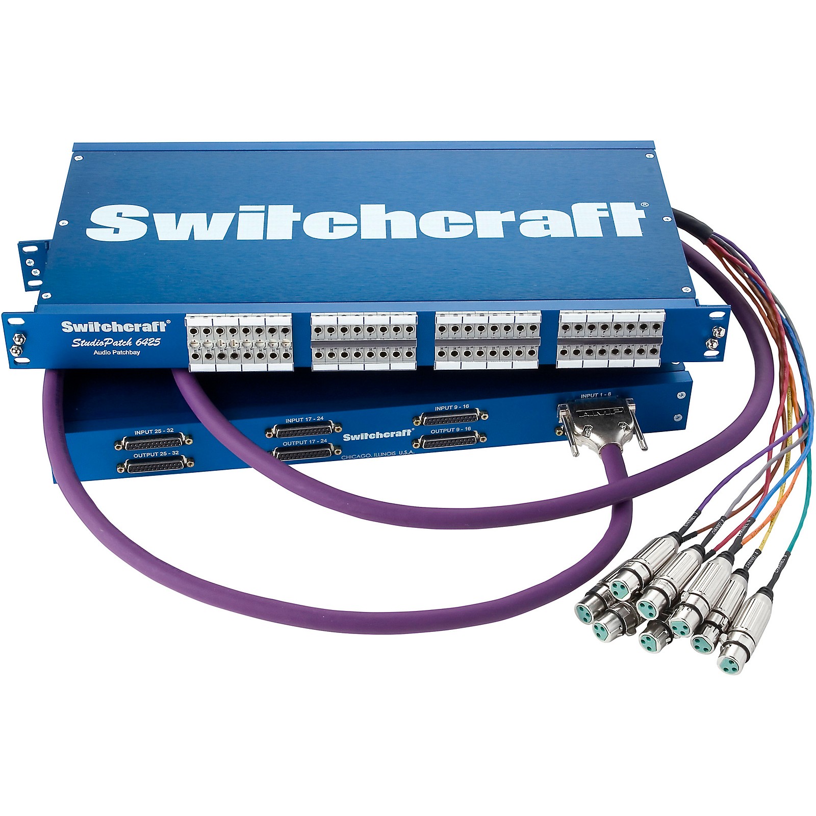 Switchcraft Studiopatch 6425 64 Patch Points To Db25 With Switchable ...