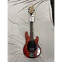 Used Sterling by Music Man Sub 4 Electric Bass Guitar Worn Cherry