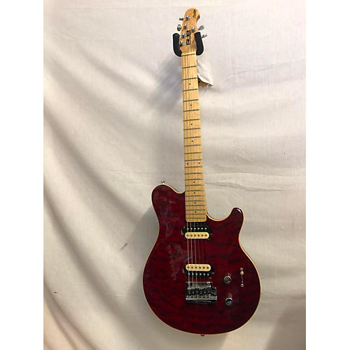 Sterling by Music Man Sub AX3 Axis Solid Body Electric Guitar Trans Red