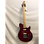 Used Sterling by Music Man Sub AX3 Axis Solid Body Electric Guitar Trans Red