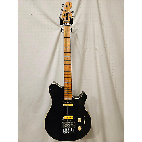 Sterling by Music Man Sub AX3 Axis Solid Body Electric Guitar Trans Black