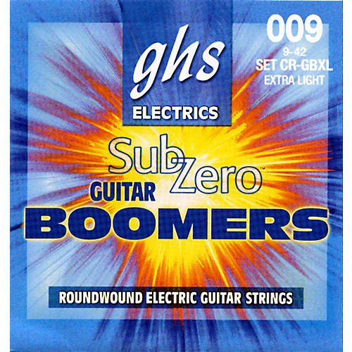 Sub-Zero Guitar Boomers Electric Guitar Strings - Extra Light