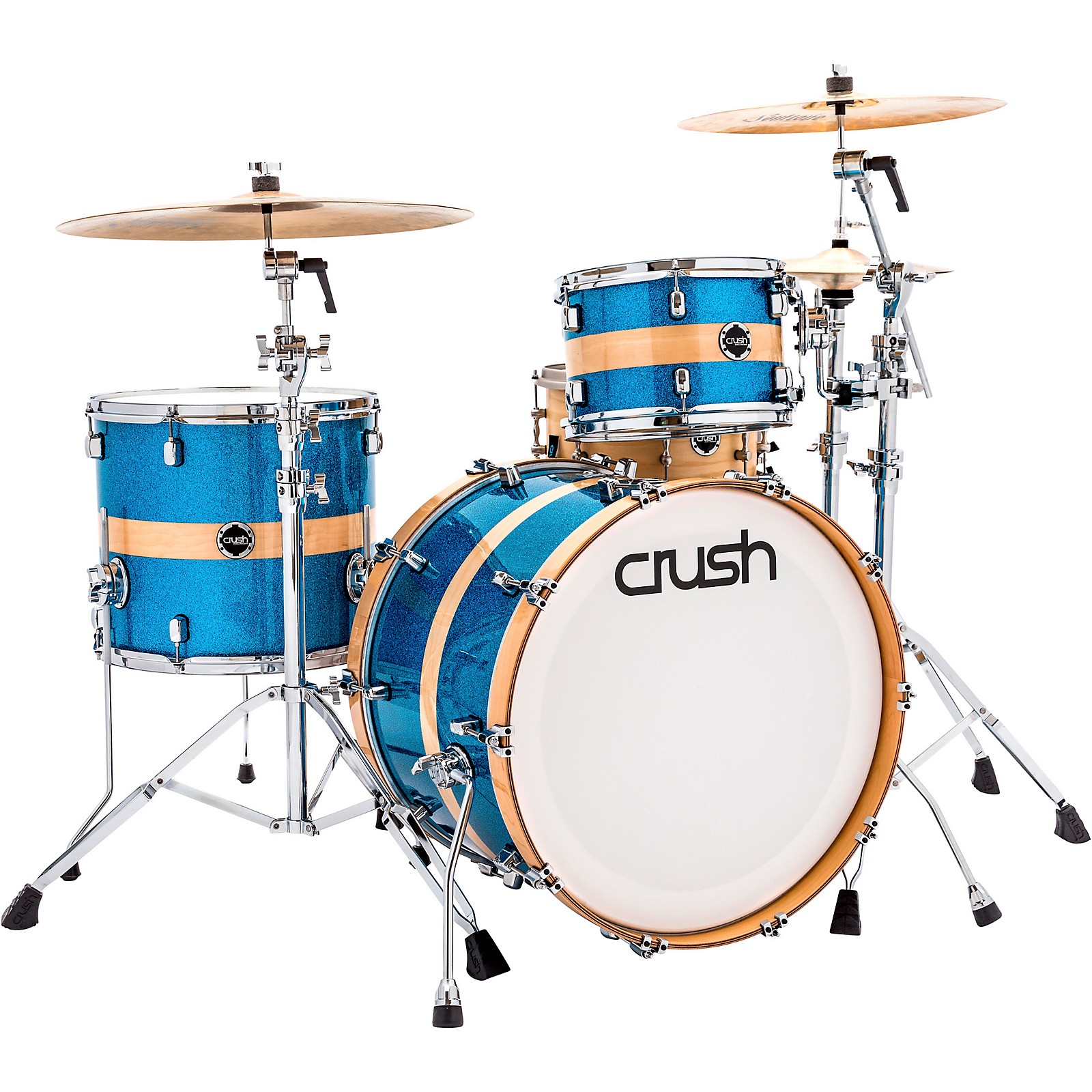 Crush Drums & Percussion Sublime Birch 3Piece Shell Pack HG Sparkle