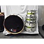 Used Crush Drums & Percussion Sublime E3 Maple Drum Kit White/Lime Stripe