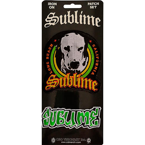 Sublime Lou Dog and Logo Patch set