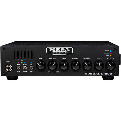 Mesa Boogie Subway D-800 Lightweight Solid State Bass Amp Head Black