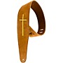 Henry Heller Suede Cross Series Guitar Strap Brown
