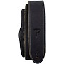 Perri's Suede Leather Guitar Strap Black 2 in.