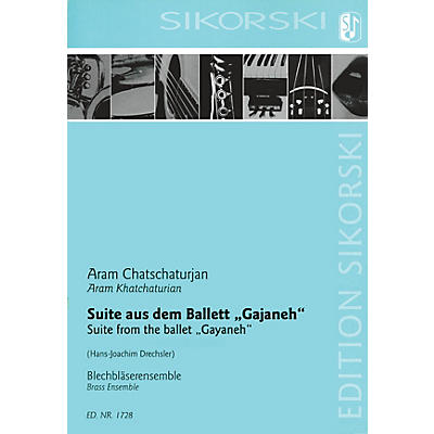 SIKORSKI Suite from Gayaneh (for Brass Ensemble Score) Study Score Series by Aram Khachaturian