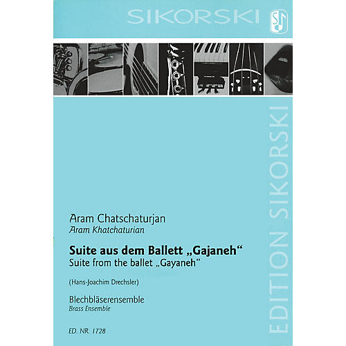 SIKORSKI Suite from Gayaneh (for Brass Ensemble Score) Study Score Series by Aram Khachaturian