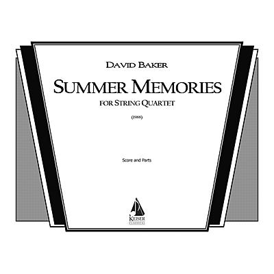 Lauren Keiser Music Publishing Summer Memories (String Quartet) LKM Music Series Composed by David Baker
