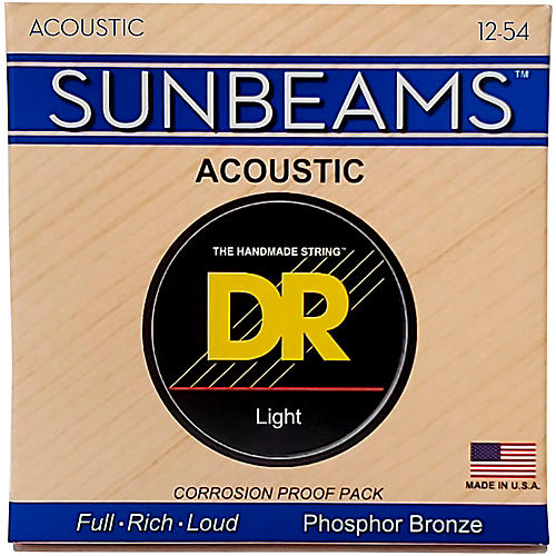 DR Strings Sunbeam Phosphor Bronze Light Acoustic Guitar Strings