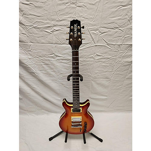 Hamer Sunburst Arch Top Solid Body Electric Guitar 2 Color Sunburst