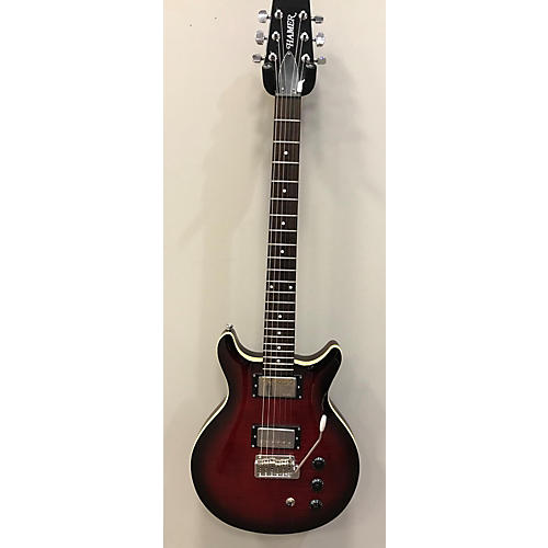 Hamer Sunburst Archtop Solid Body Electric Guitar Dark Cherry Burst