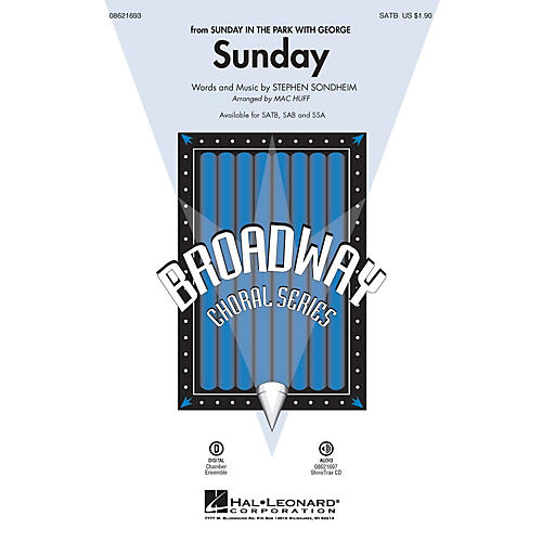 Hal Leonard Sunday (from Sunday in the Park with George) ShowTrax CD Arranged by Mac Huff