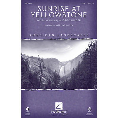 Hal Leonard Sunrise at Yellowstone (from American Landscapes) CHOIRTRAX CD