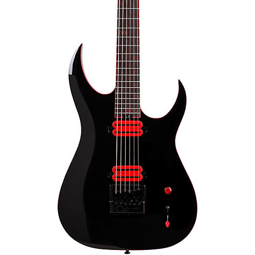 Schecter Guitar Research Sunset-6 ET Red Dawn Electric Guitar Gloss Black