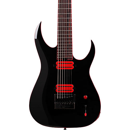 Schecter Guitar Research Sunset-7 ET Red Dawn Electric Guitar Gloss Black