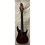 Used Schecter Guitar Research Sunset 7-String Extreme Solid Body Electric Guitar SCARLET BURST