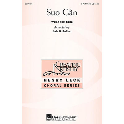 Hal Leonard Suo Gân 3 Part Treble arranged by Jude Roldan