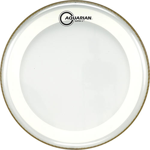 Aquarian Super-2 Clear Drumhead with SX Ring 13 in.