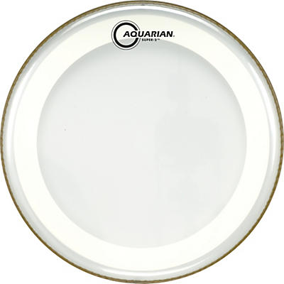 Aquarian Super-2 Clear Drumhead with SX Ring