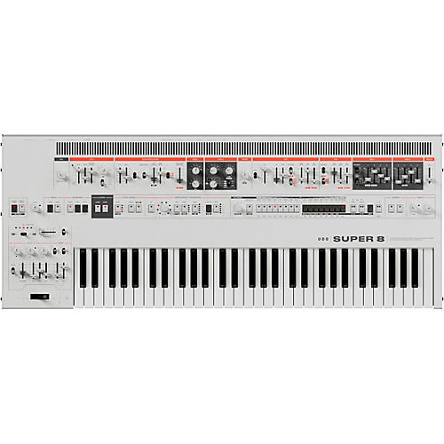 UDO Audio Super 8 Polyphonic Hybrid Keyboard Synthesizer - White