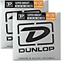 Dunlop Super Bright Nickel Light 5-String Bass Guitar Strings (4-120) 2-Pack