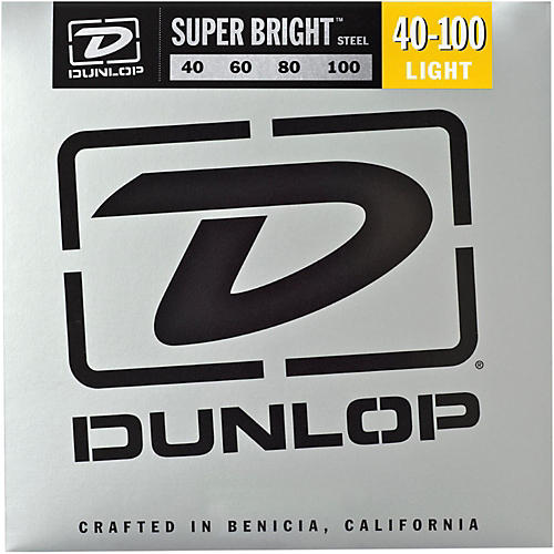 Dunlop Super Bright Steel Light 4-String Bass Guitar Strings