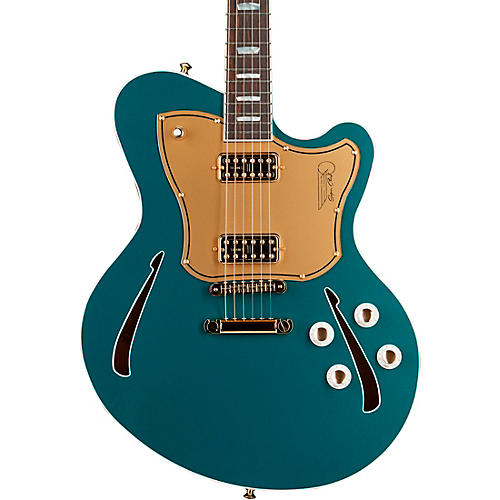 Kauer Guitars Super Chief Powertron Semi-Hollow Electric Guitar Ocean Turquoise