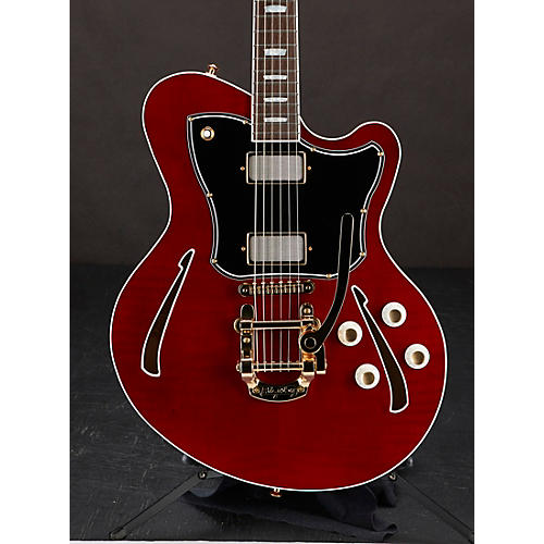 Kauer Guitars Super Chief Semi-Hollow Electric Guitar With Bigsby Condition 2 - Blemished Dark Cherry 194744891700