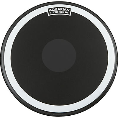 Aquarian Super Kick III Black Drum Head -