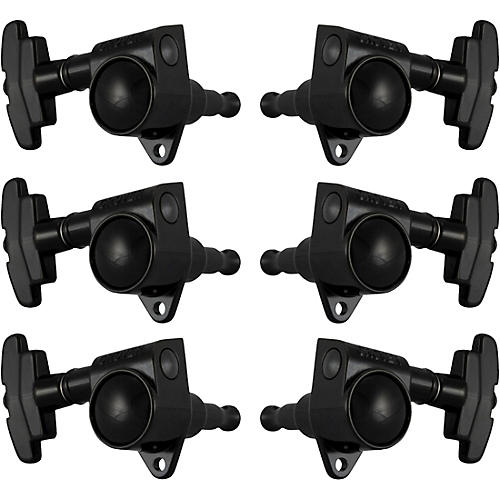 Grover Super Rotomatics With 18:1 Gear Ratio 109-18 Series Tuning Machines Black Chrome