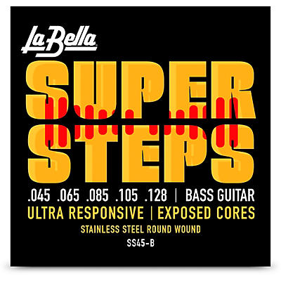 La Bella Super Steps Stainless Steel Exposed Cores 5-String Bass Strings