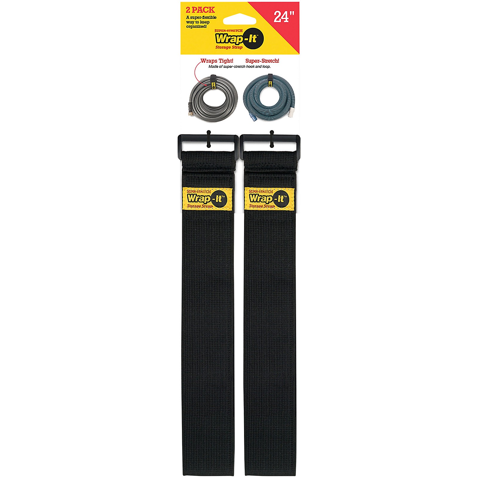 WrapIt Storage Straps Super Stretch 24" 2 Pk Musician's Friend