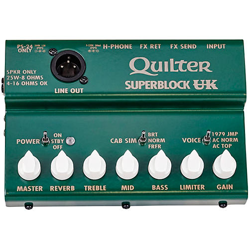 Quilter Labs Superblock UK Amplifier Head Condition 2 - Blemished Green 197881194802