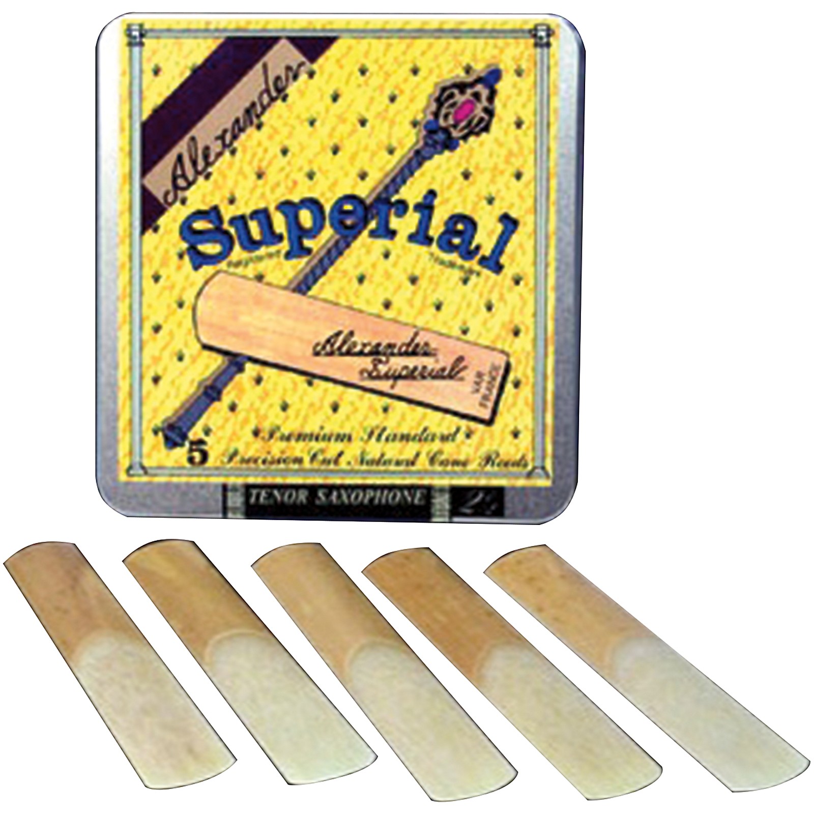 Alexander Reeds Superial Alto Saxophone Reeds Strength 2 Box of 5
