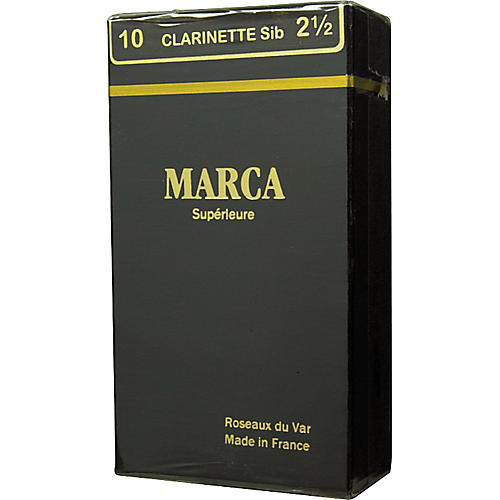 Marca Superieure Bb Clarinet Superieur Reeds Strength 4 Box of 10