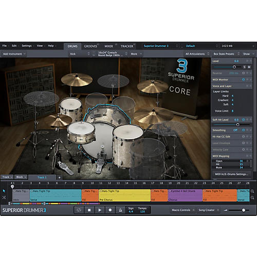 Toontrack Superior Drummer 3.0 Crossgrade from EZDrummer 2 VSSD