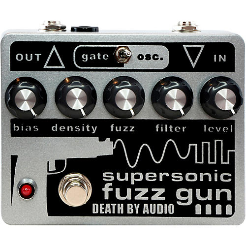 Death By Audio Supersonic Fuzz Gun Versatile Fuzz Effects Pedal Condition 1 - Mint Gray and Black