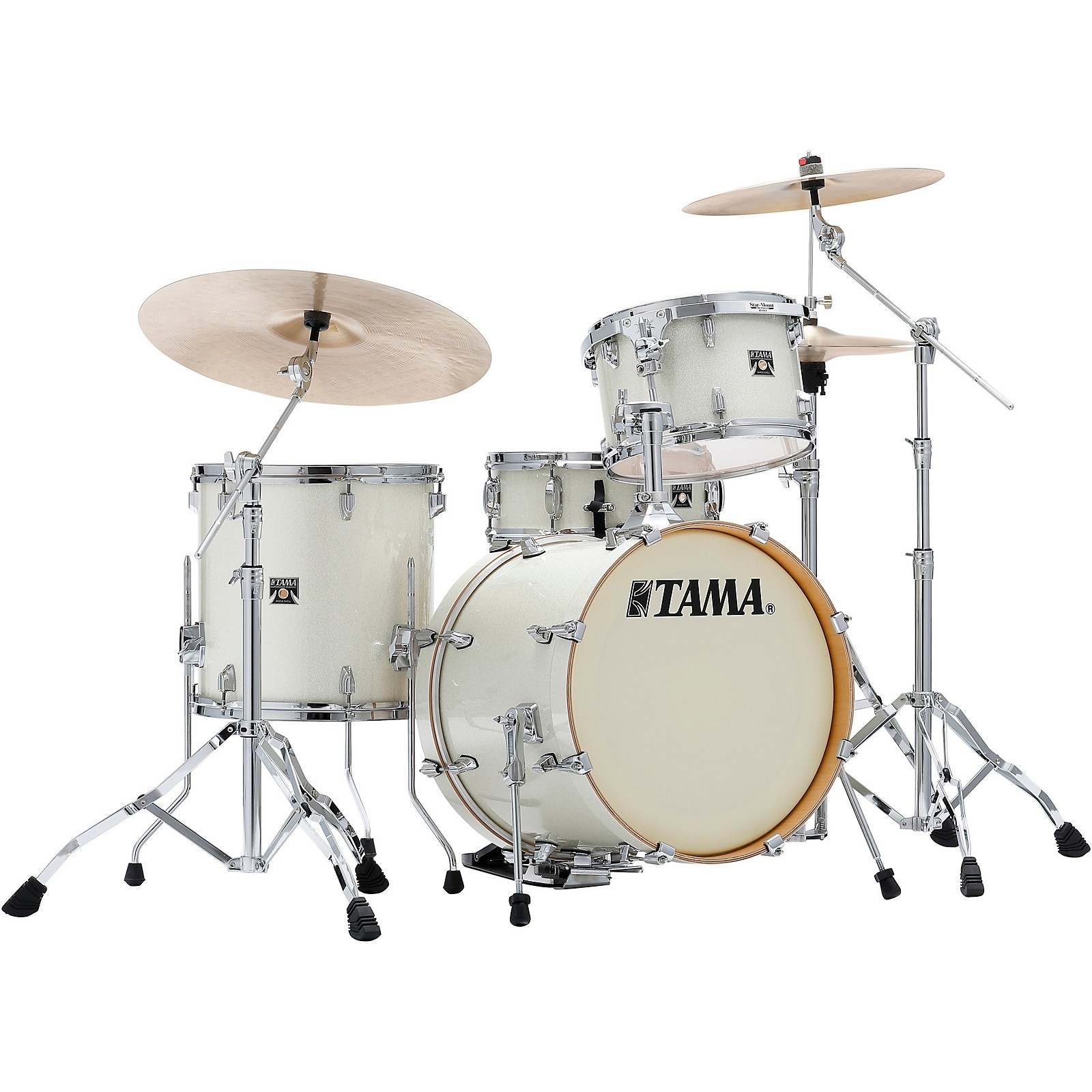 TAMA Superstar Classic 4-Piece Jazz Shell Pack Vintage White Sparkle | Musician's Friend