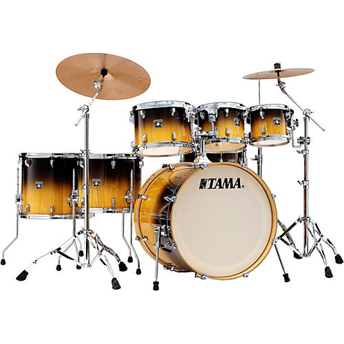 TAMA Superstar Classic Exotix 7-Piece Shell Pack with 22 in. Bass Drum Gloss Lacebark Pine Fade