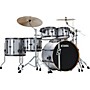 TAMA Superstar Hyper-Drive Duo 5-Piece Shell Pack Satin Silver Vertical Stripe