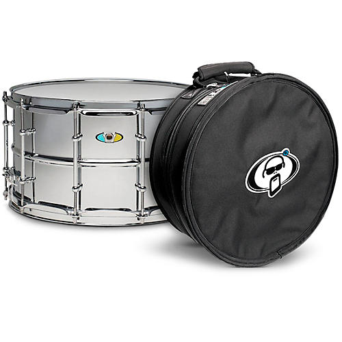 Supralite Steel Snare Drum with Protection Racket Case