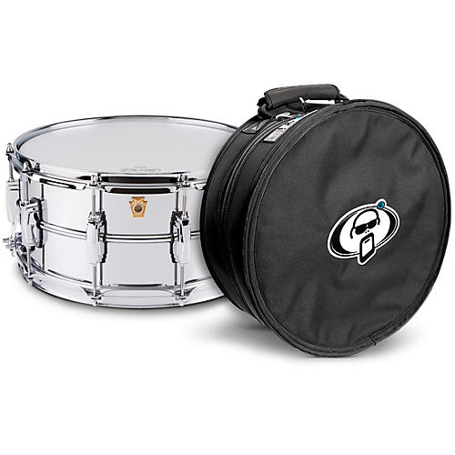 Ludwig Supraphonic Snare Drum Chrome With Protection Racket Case